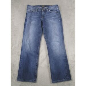 Lucky Brand Jeans Womens 4 Blue Denim Sweetn Straight Pockets Distressed